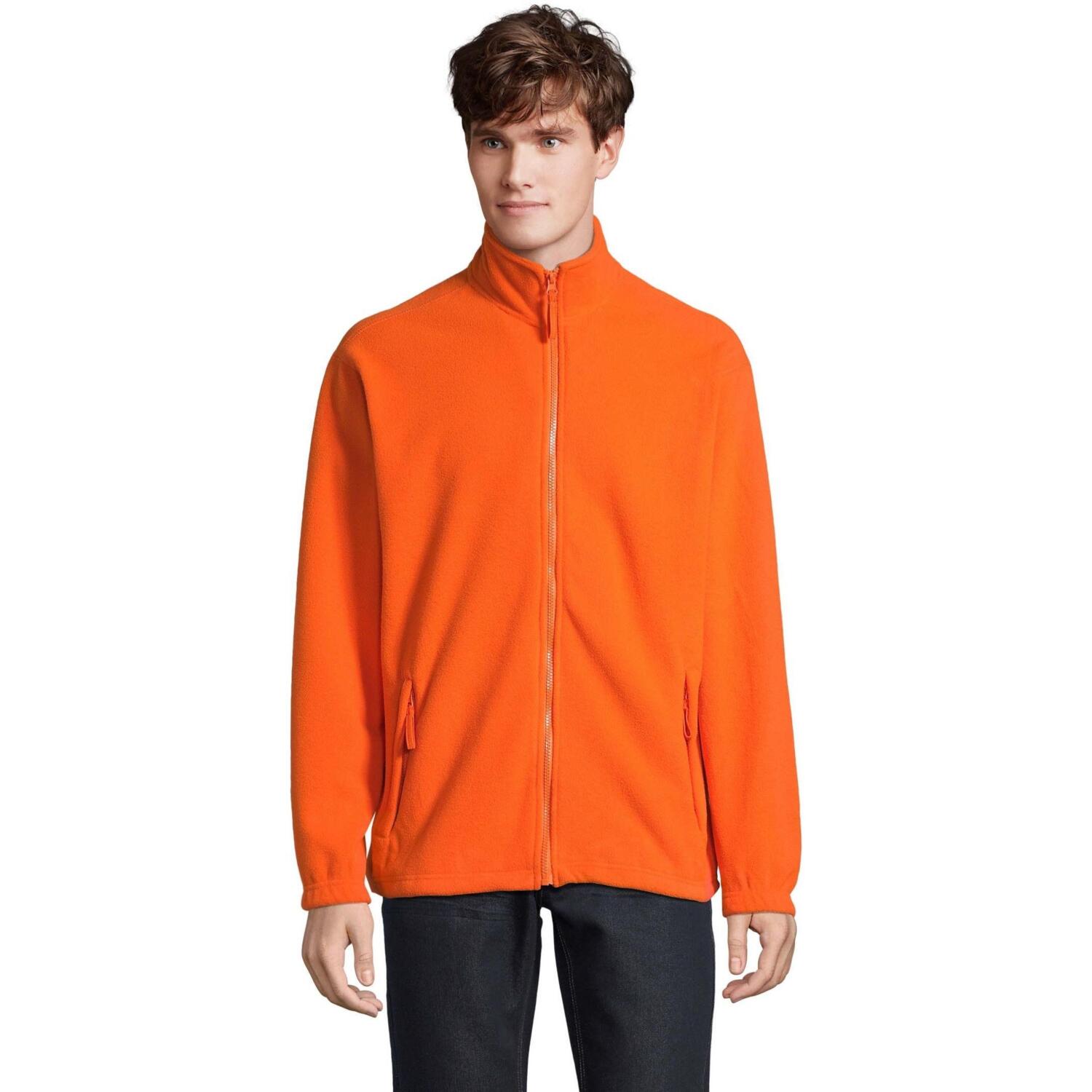 Флісова кофта чоловіча Sol’s NORTH 55000400 L помаранчевий