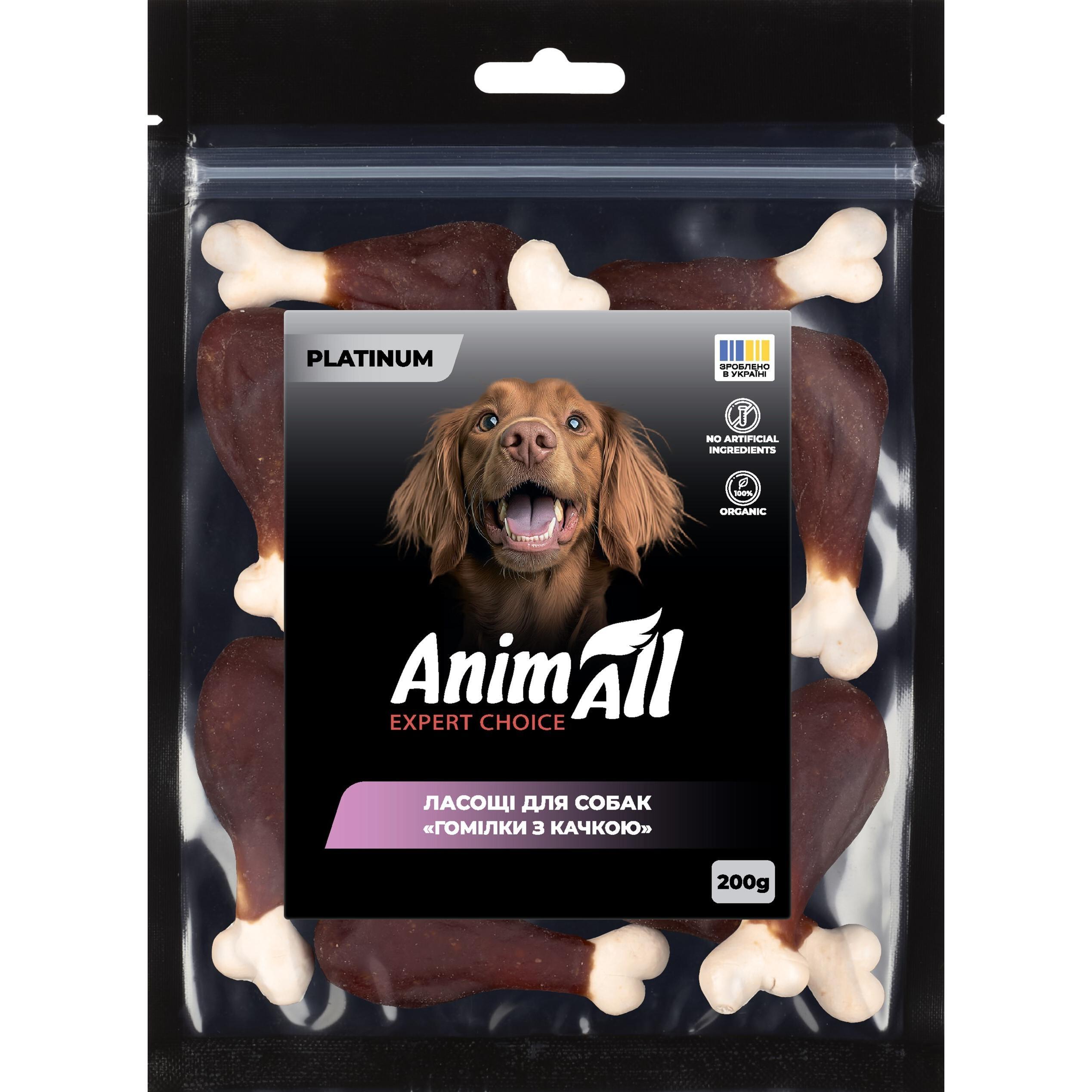 Ласощі для собак AnimAll Platinum Гомілки з качкою 200 гфото1