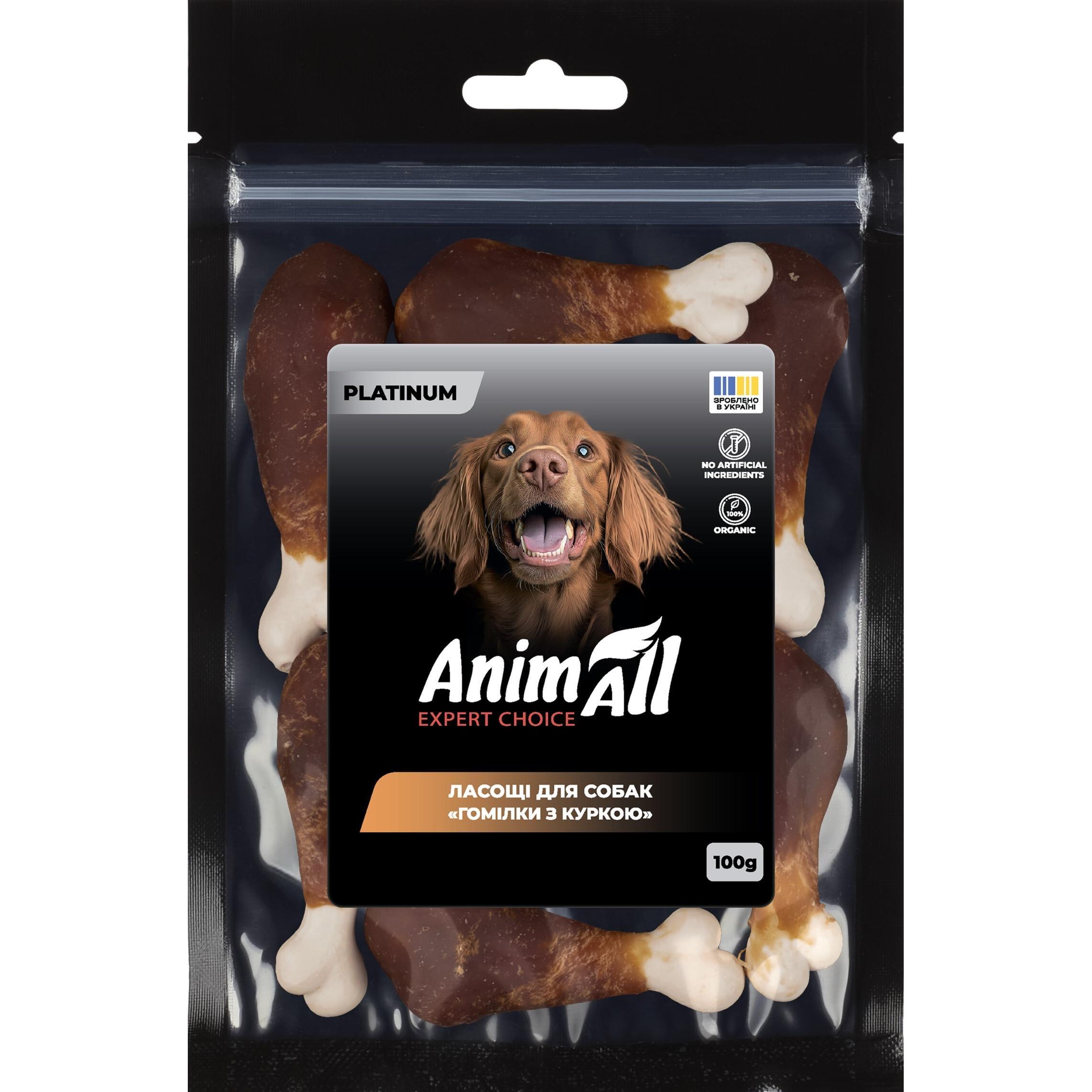 Ласощі для собак AnimAll Platinum Гомілки з куркою 100 гфото1