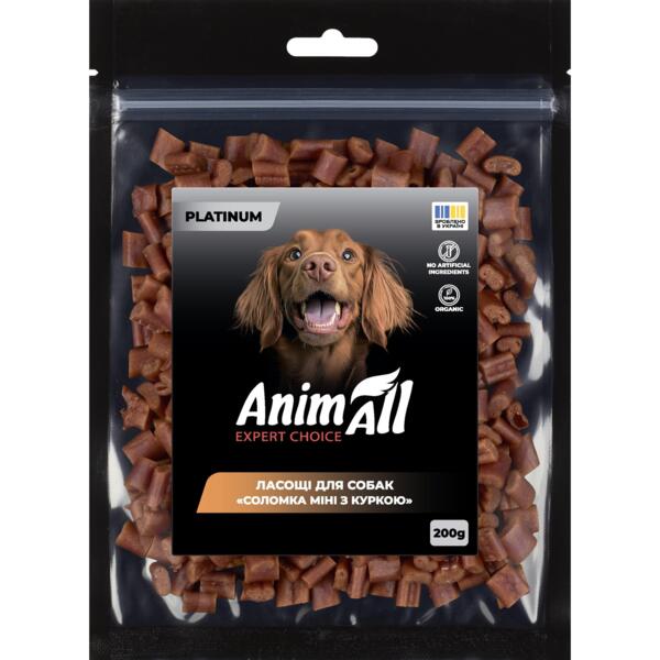 

Лакомство для собак AnimAll Platinum Соломка мини с курицей 200 г
