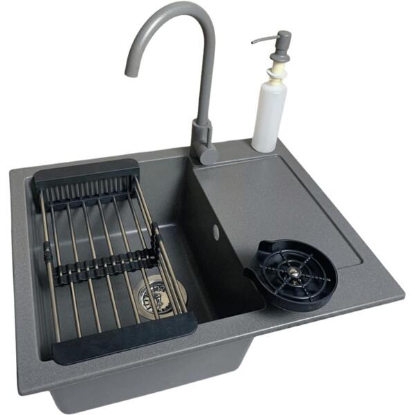 

Набор кухонный Adamant Minimal, искуственный камень, 615х495х200мм (4824296106404)