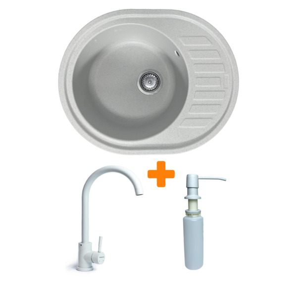 Набор кухонный Adamant Ovum, искуственный камень, 615х495х200мм (1824296900410)