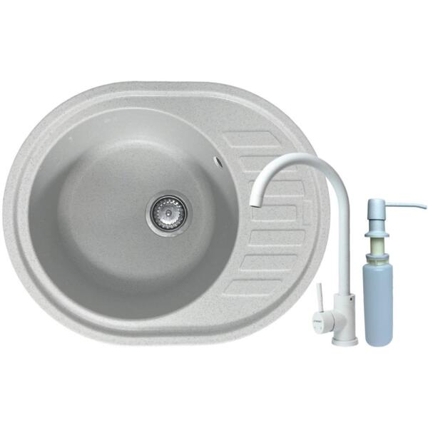 

Набор кухонный Adamant Ovum, искуственный камень, 615х495х200мм (1824296900410)