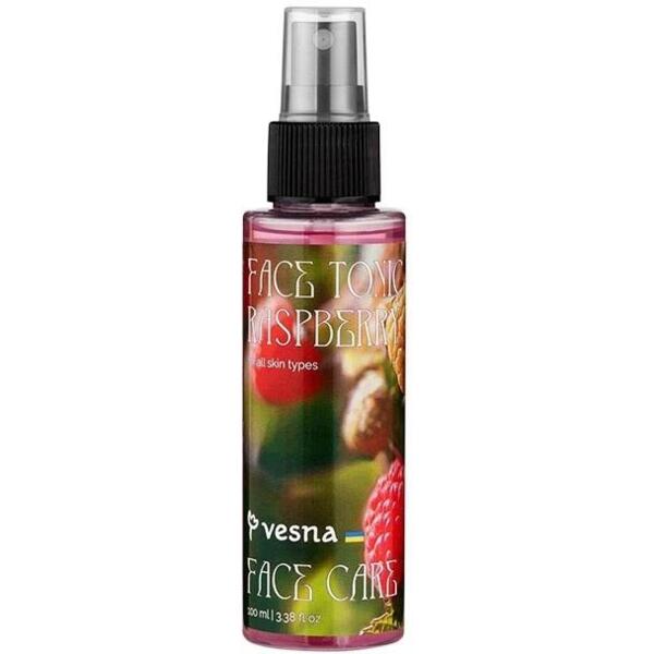 

Тоник для лица Vesna Face Care Raspberry Tonic против пигментации для всех типов кожи с малиной и ниацинамидом 100мл