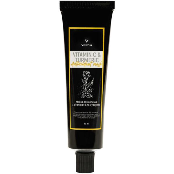 

Маска для лица Vesna Vitamin C And Turmeric Antioxidant Mask с витамином C и куркумой 50 мл
