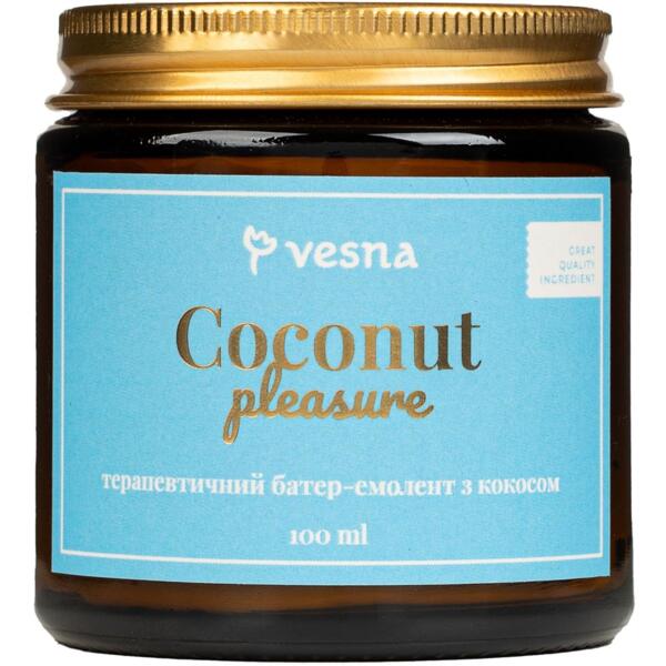 Баттер-эмолент для тела терапевтический Body Care Butter Coconut Pleasure Кокос для питания 100 мл