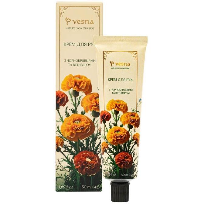 Крем для рук Vesna с Бархатцами и Ветивером 50 мл фото 