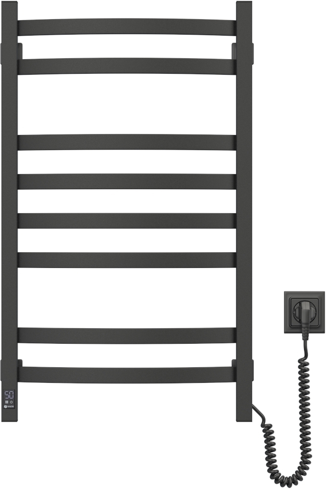 Полотенцесушитель Navin электрический Avalon, 800х480х104мм, черный (12-203053-4880) фото 1