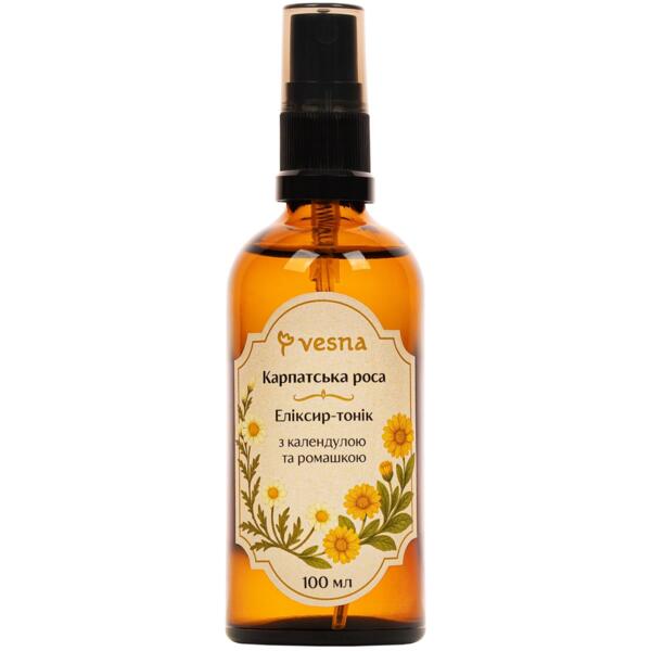 

Эликсир-тоник Vesna Карпатская Роса с календулой и ромашкой 100 мл