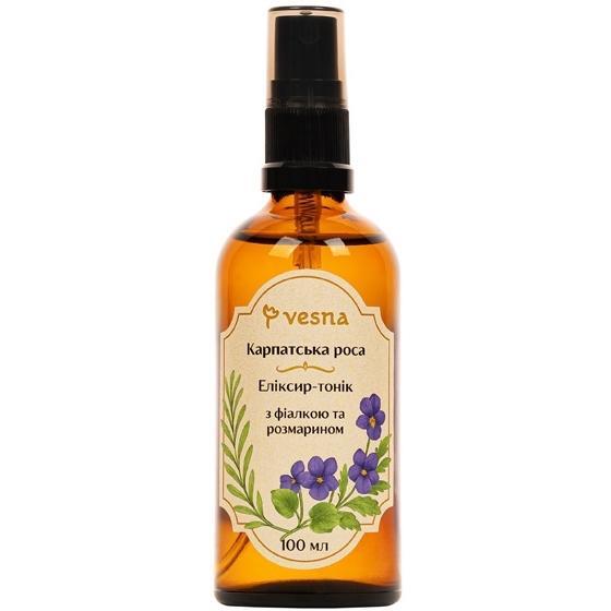 

Эликсир-тоник Vesna Карпатская Роса с фиалкой и розмарином 100 мл