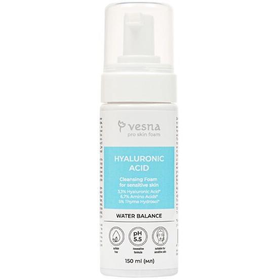 

Очищающая пенка для лица Vesna Pro Skin Foam Hyaluronic Acid для чувствительной кожи 150 мл