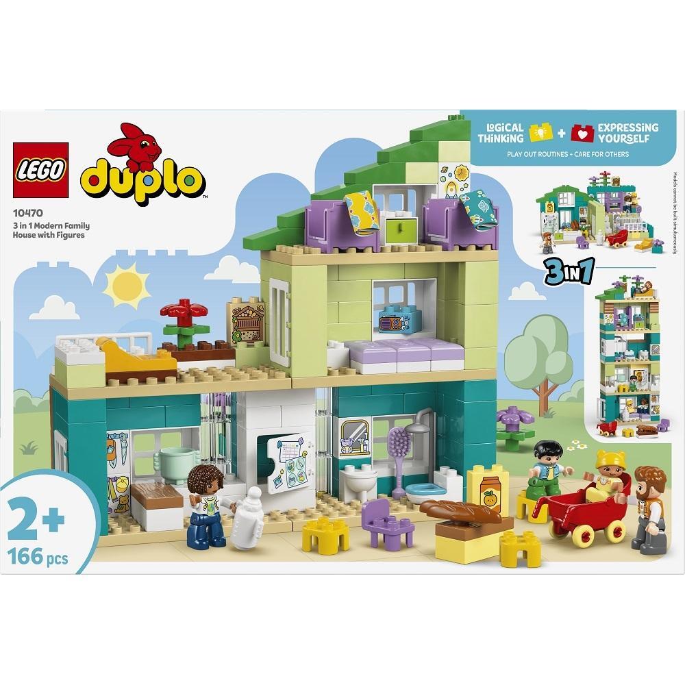 LEGO 10470 DUPLO Town Современный семейный дом с фигурками 3 в 1 фото 1