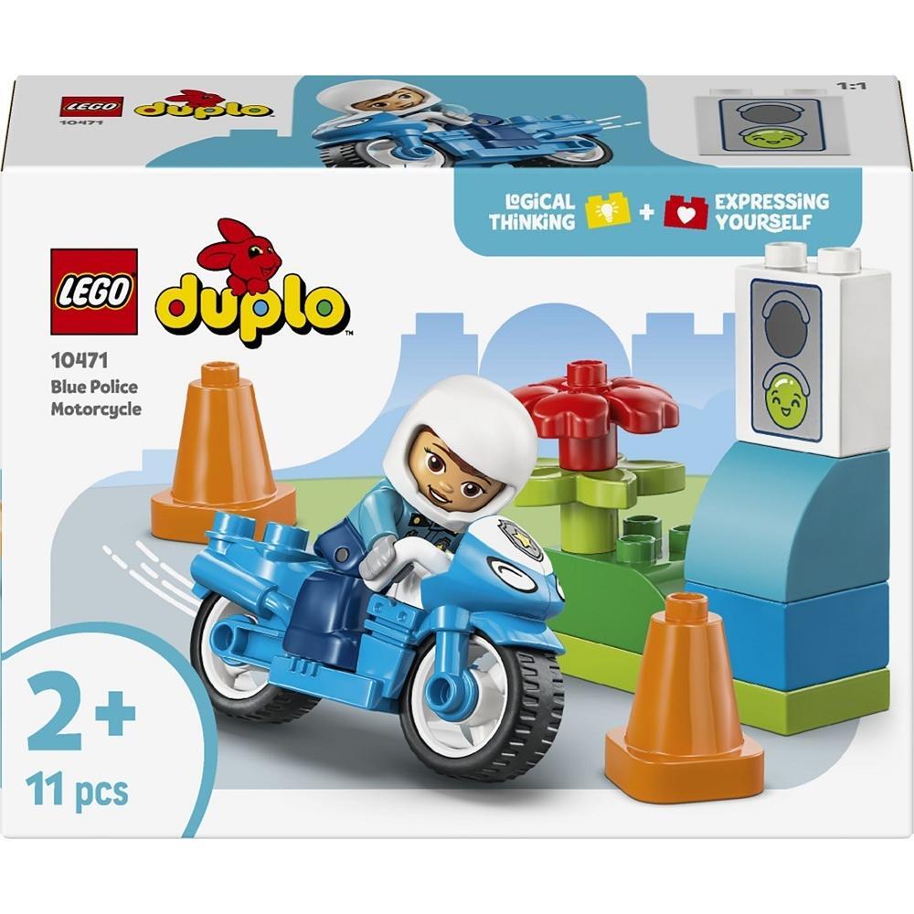 LEGO 10471 DUPLO Town Синий полицейский мотоцикл фото 1