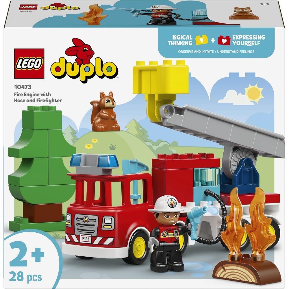 LEGO 10473 DUPLO Town Пожежна машина зі шлангом і пожежникомфото