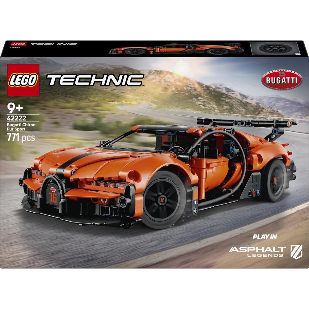 LEGO 42222 Technic Гиперкар Bugatti Chiron Pur Sport фото 1