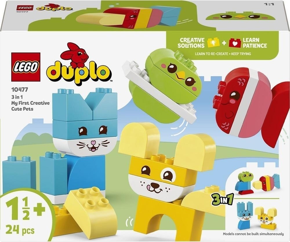 LEGO 10477 DUPLO My First Чудесные творческие домашние любимцы 3 в 1 фото 1