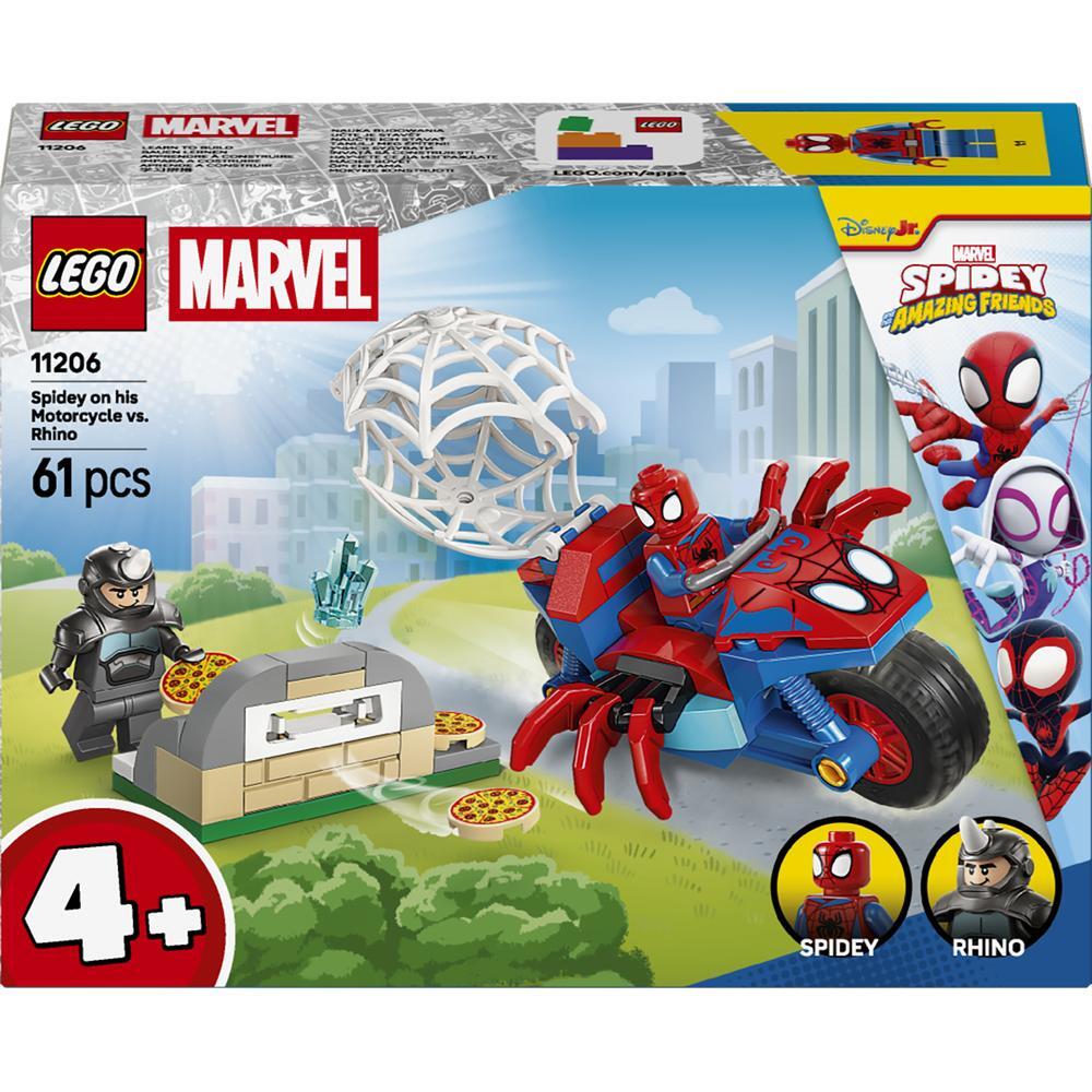 LEGO 11206 Spidey Паук на мотоцикле против Носорога фото 1