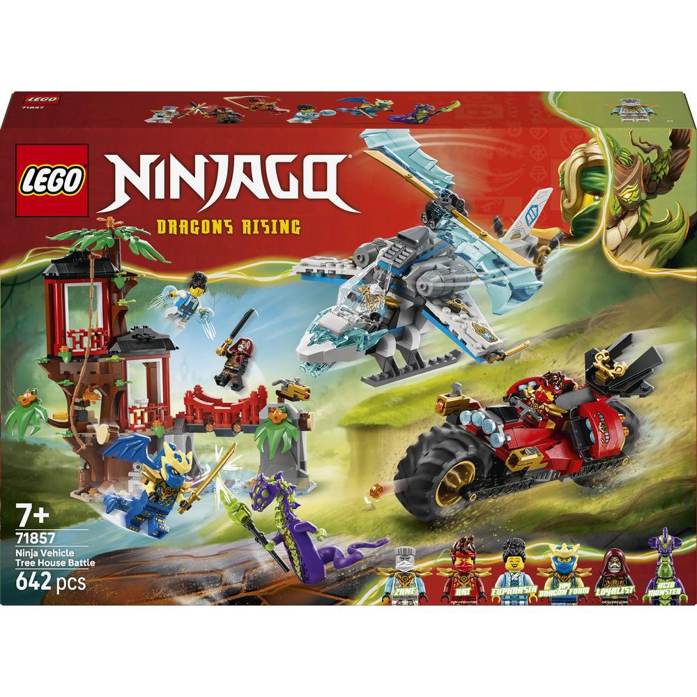 LEGO 71857 Ninjago Автомобильная битва ниндзя возле дома на дереве фото 1