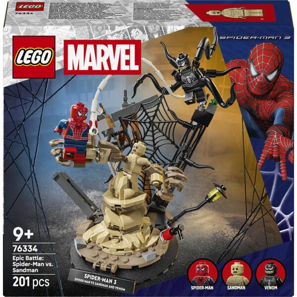 

LEGO 76334 Marvel Легендарная битва: Человек-паук vs. Песочный человек