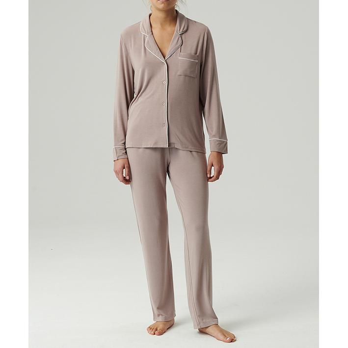 Піжама жіноча штани, сорочка Atlantic NLP-495 M попелясто-рожевіфото1