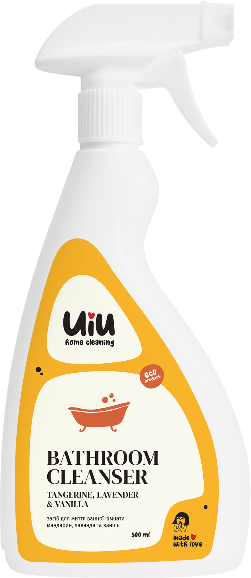 Засіб для миття ванної кімнати UIU Мандарин & Лаванда & Ваніль 0,5 лфото1