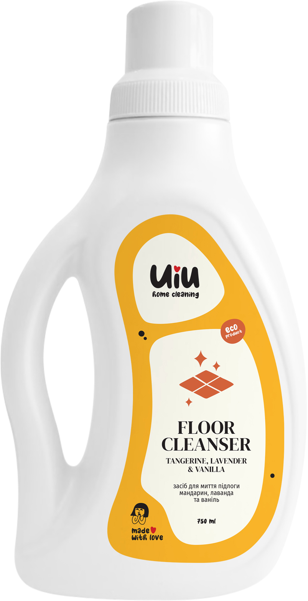 Засіб для миття підлоги UIU Мандарин & Лаванда & Ваніль 0,75 лфото1