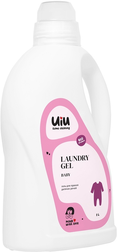 Гель для прання UIU для дитячих речей без аромату 2 лфото1