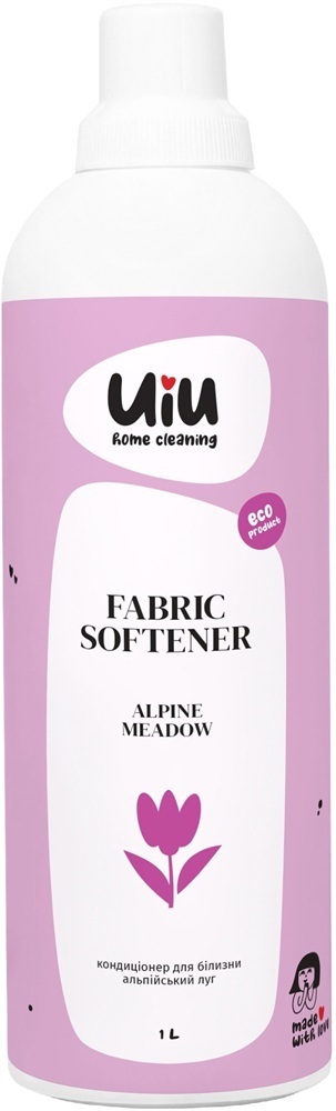 Кондиціонер-ополіскувач Екологічний концентрований безфосфатний UIU Альпійський луг 1 лфото1