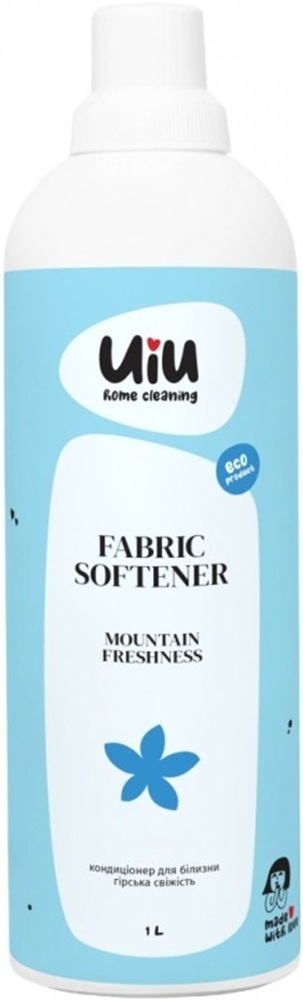 Кондиціонер-ополіскувач Екологічний концентрований безфосфатний UIU Гірська свіжість 1 лфото1