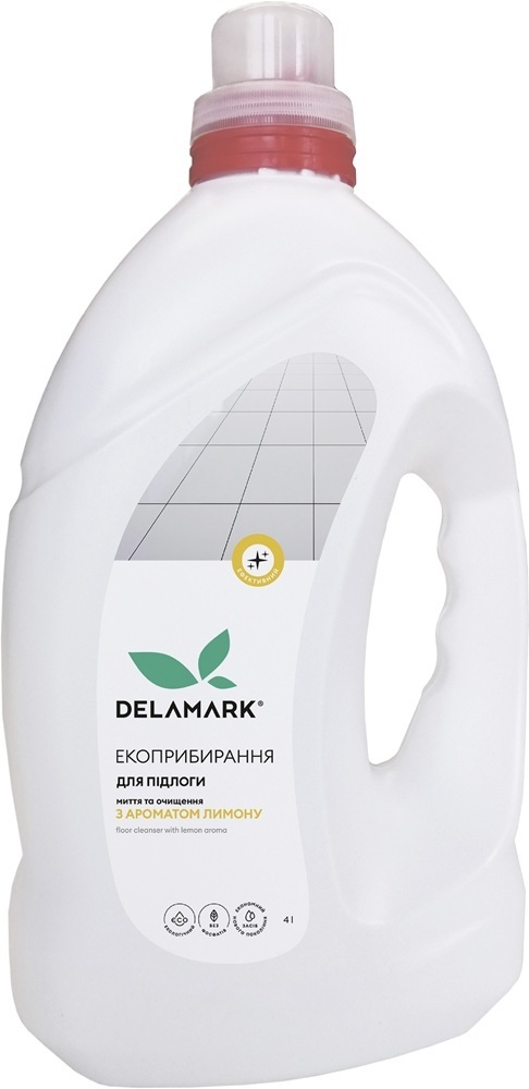 Средство для мытья полов DeLaMark с ароматом лимона 4 л фото 1