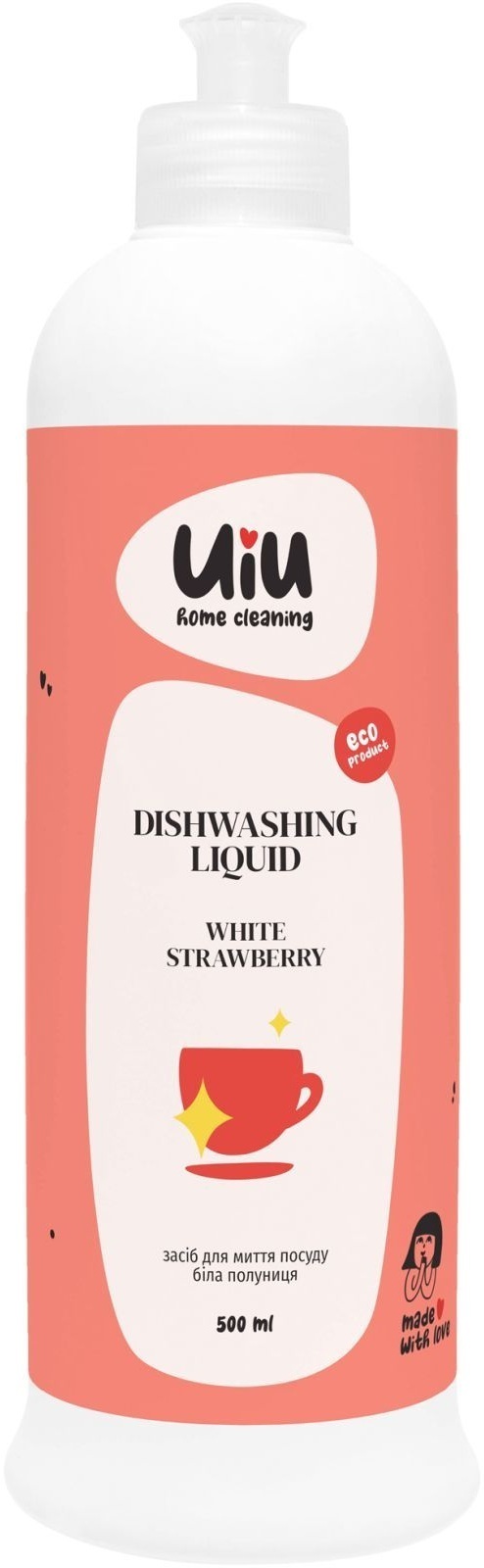 Средство для мытья посуды UIU Белая клубника 500 мл фото 1