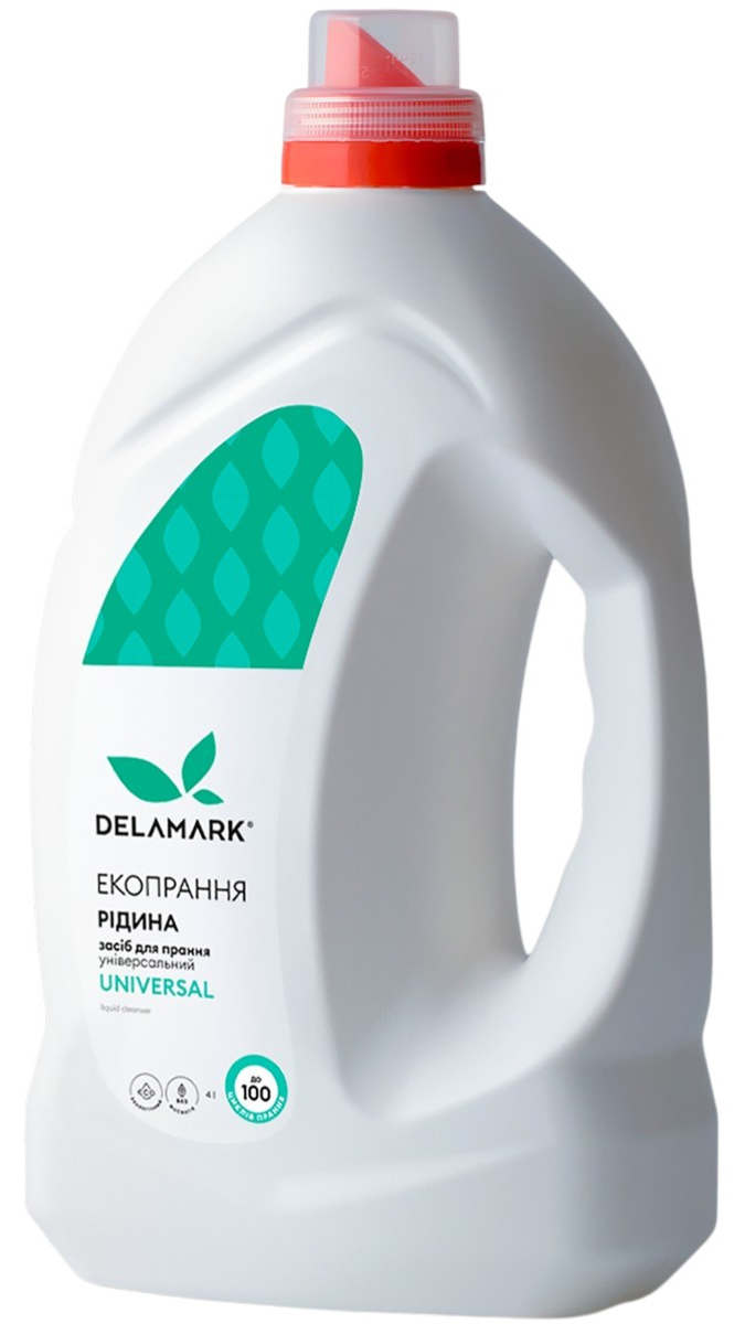 Концентрований безфосфатний засіб для прання DeLaMark Universal 4 лфото1