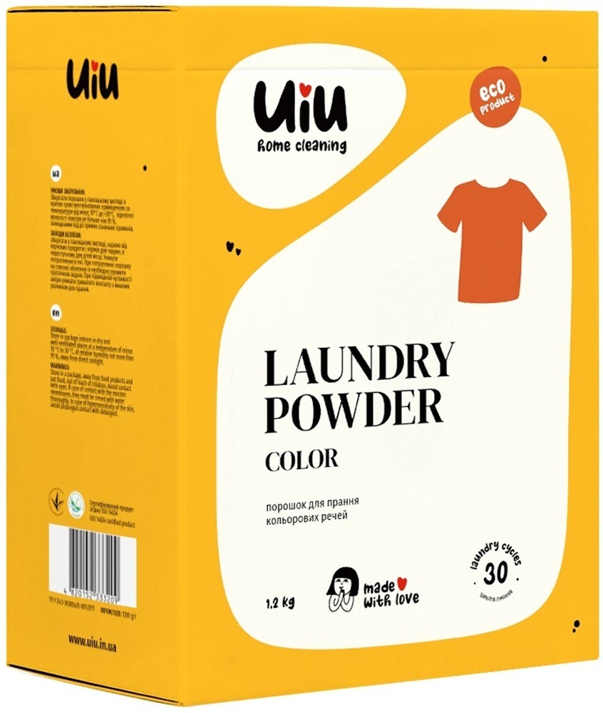Стиральный порошок-концентрат UIU Color 1,2 кг фото 1