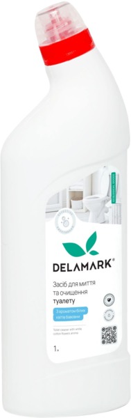 

Средство для мытья туалета DeLaMark белые хлопковые цветы 1 л