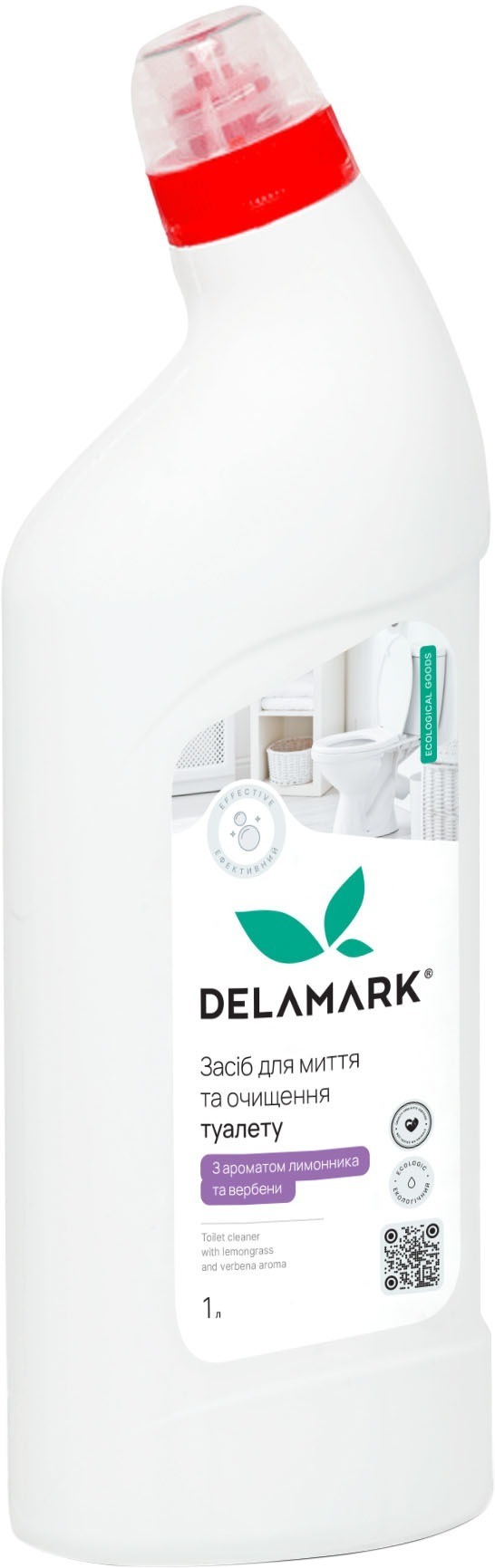 Засіб для миття туалету DeLaMark лимонник та вербена 1 лфото1