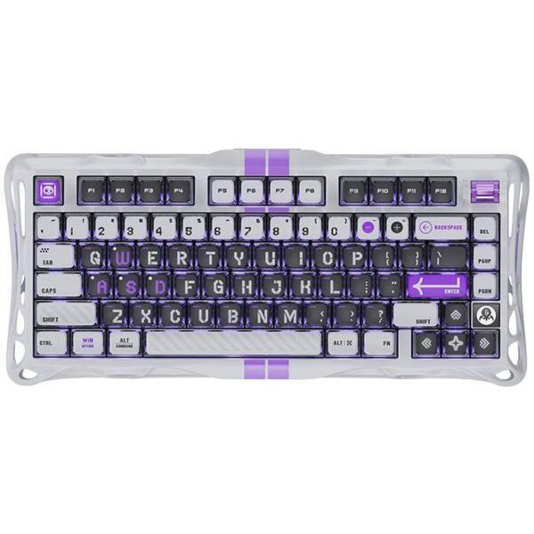 

Клавиатура GravaStar Mercury V75 Magnetic Jade Pro, 8K, USB-A, RGB, Mecha Gray (GS_V75_GWT)