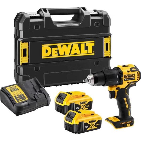 

Шуруповерт-дрель ударная аккумуляторная DeWalt XR Li-Ion 18В 2х5А·ч (DCD709P2T)