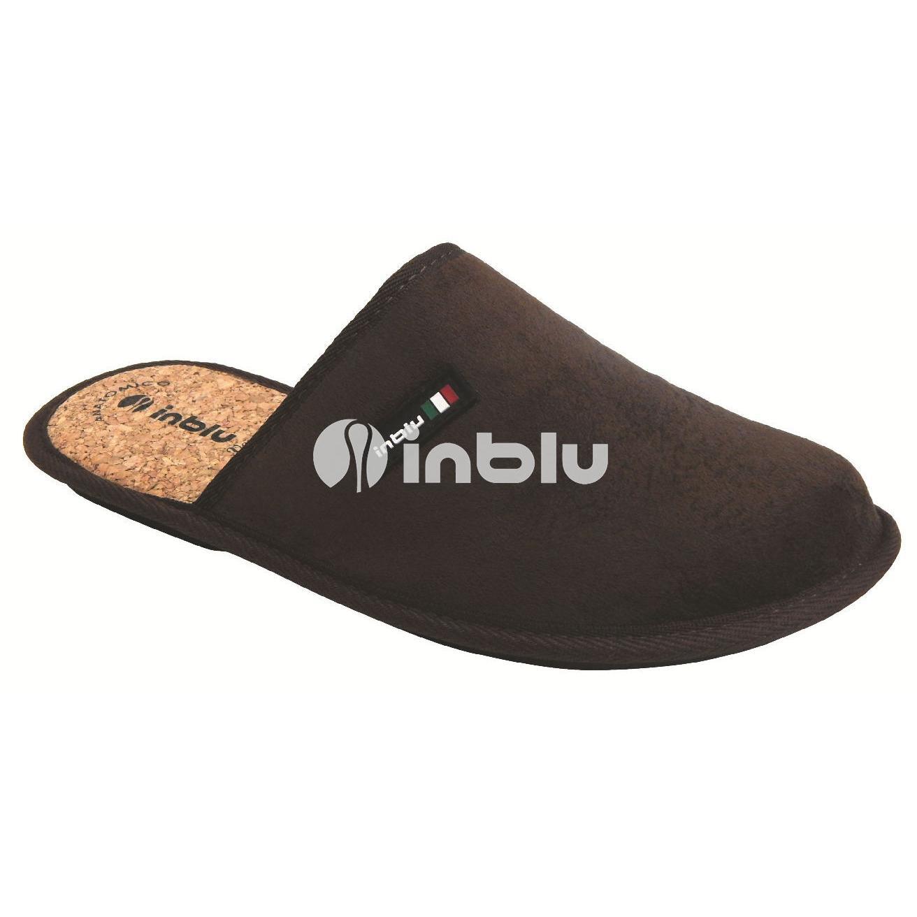 Домашние тапочки мужские Inblu 69-1H 40 (26 см) темно-коричневые
