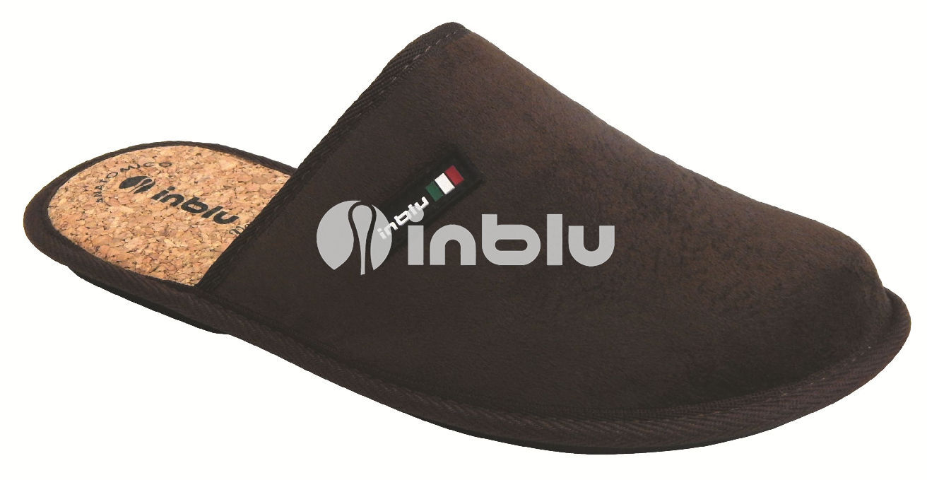 Домашние тапочки мужские Inblu 69-1H 41 (26,5 см) темно-коричневые фото 2