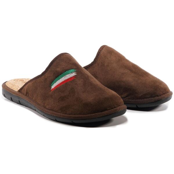 Домашние тапочки мужские Inblu 91-2F 40 (25 см) темно-коричневые фото 