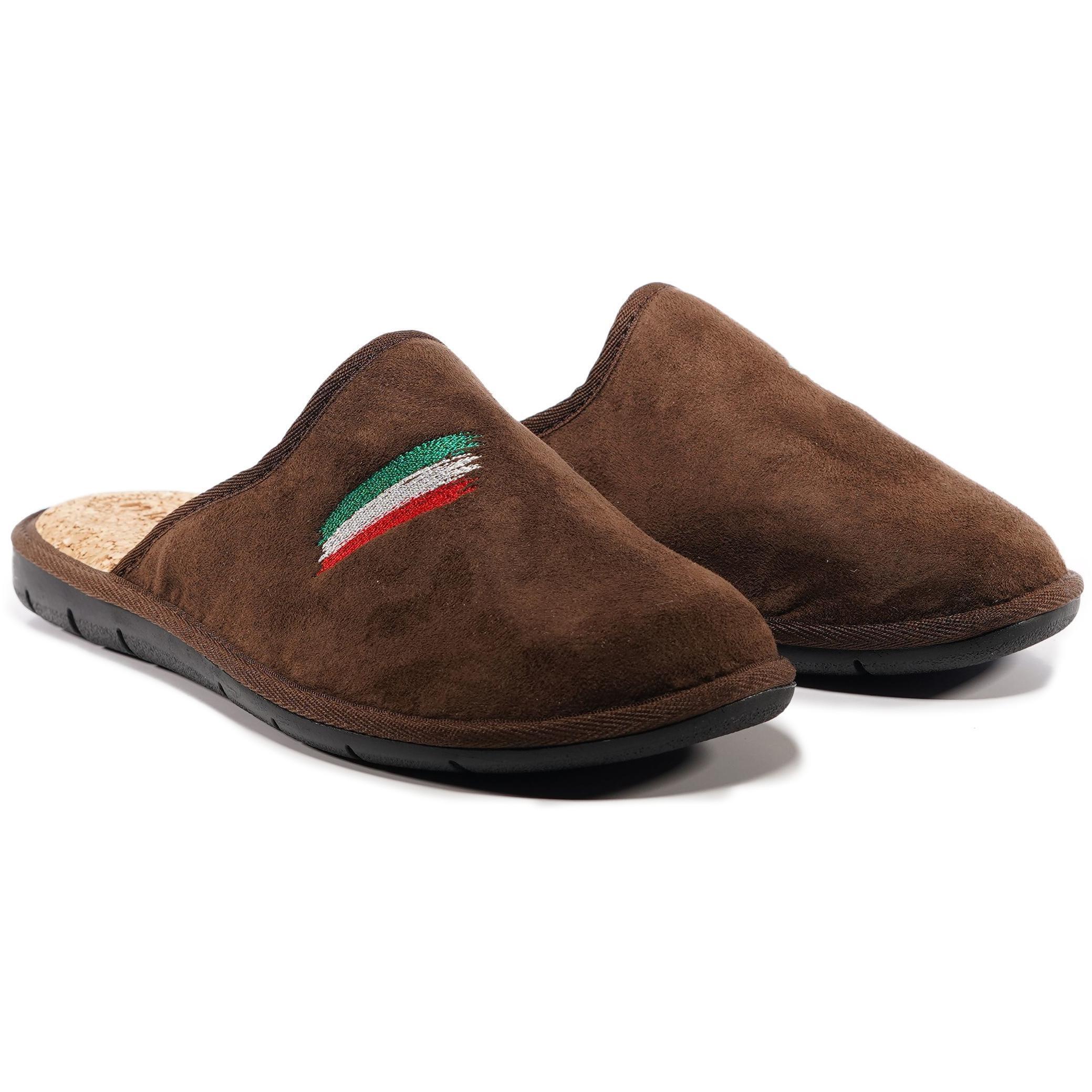 Домашние тапочки мужские Inblu 91-2F 45 (28,5 см) темно-коричневые фото 2