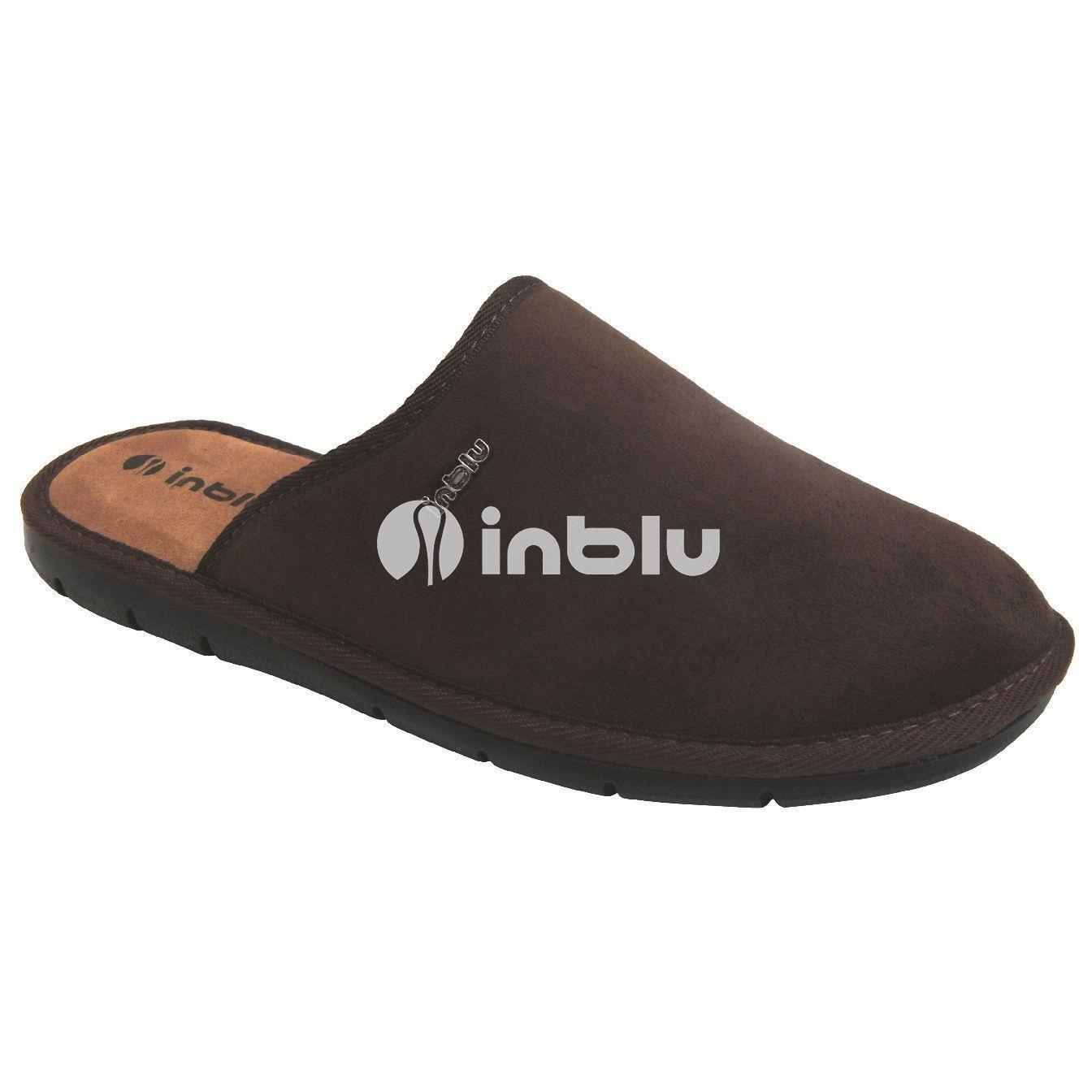 Домашние тапочки мужские Inblu 91-2H 46 (29 см) темно-коричневые