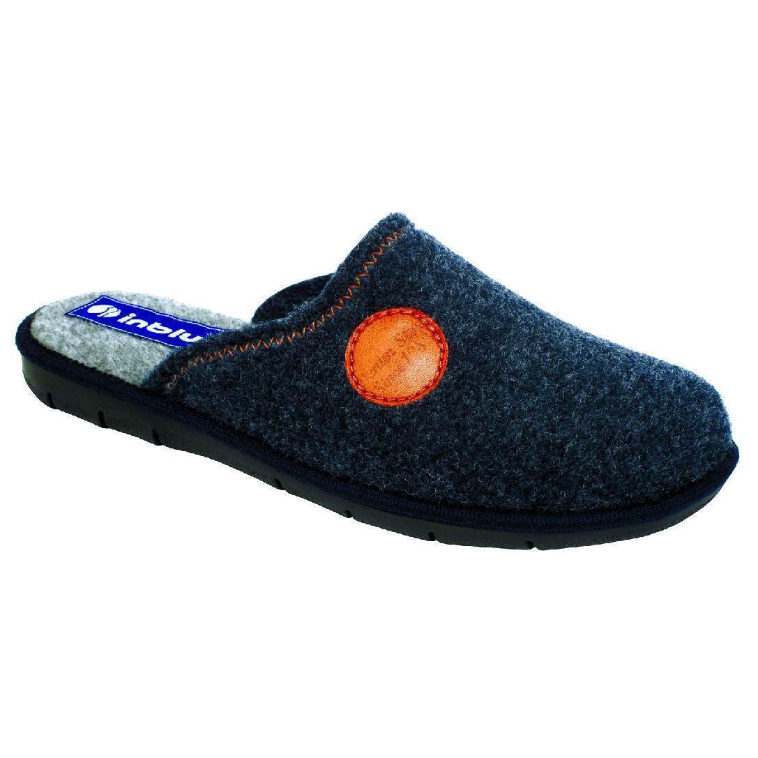 Домашние тапочки мужские Inblu 91-3B 45 (28,5 см) серо-синие