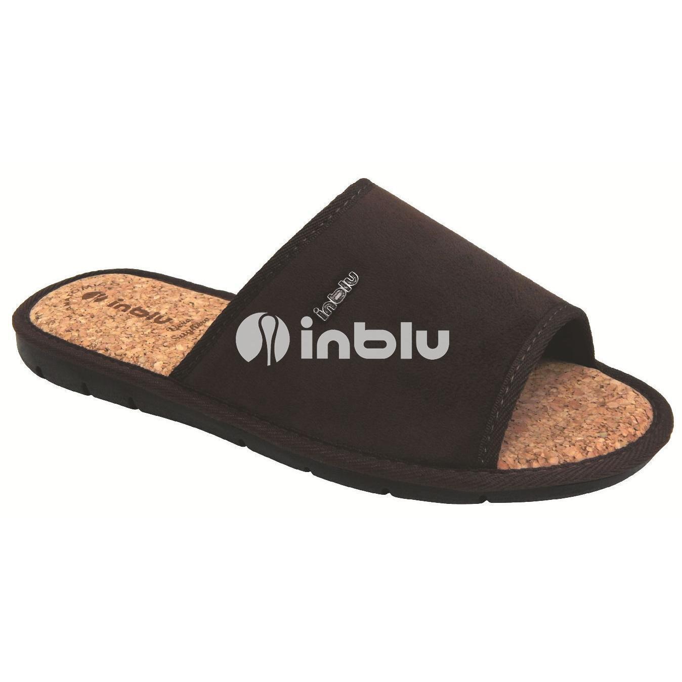 Домашние тапочки мужские Inblu 91-3H 41 (25,5 см) темно-коричневые
