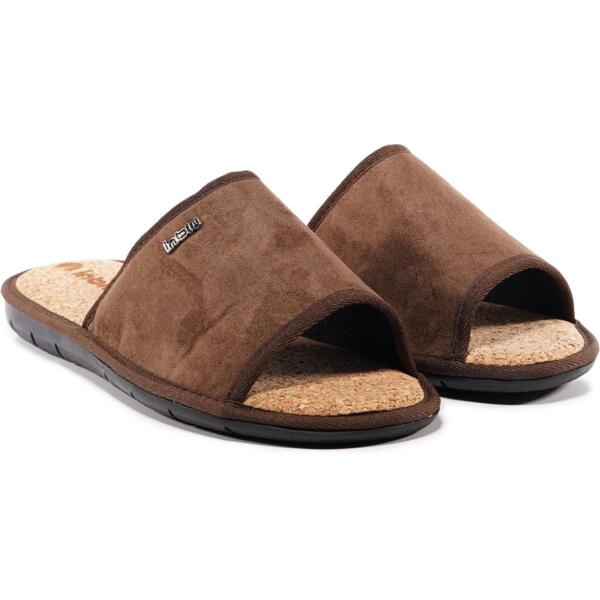 Домашние тапочки мужские Inblu 91-3H 44 (28 см) темно-коричневые фото