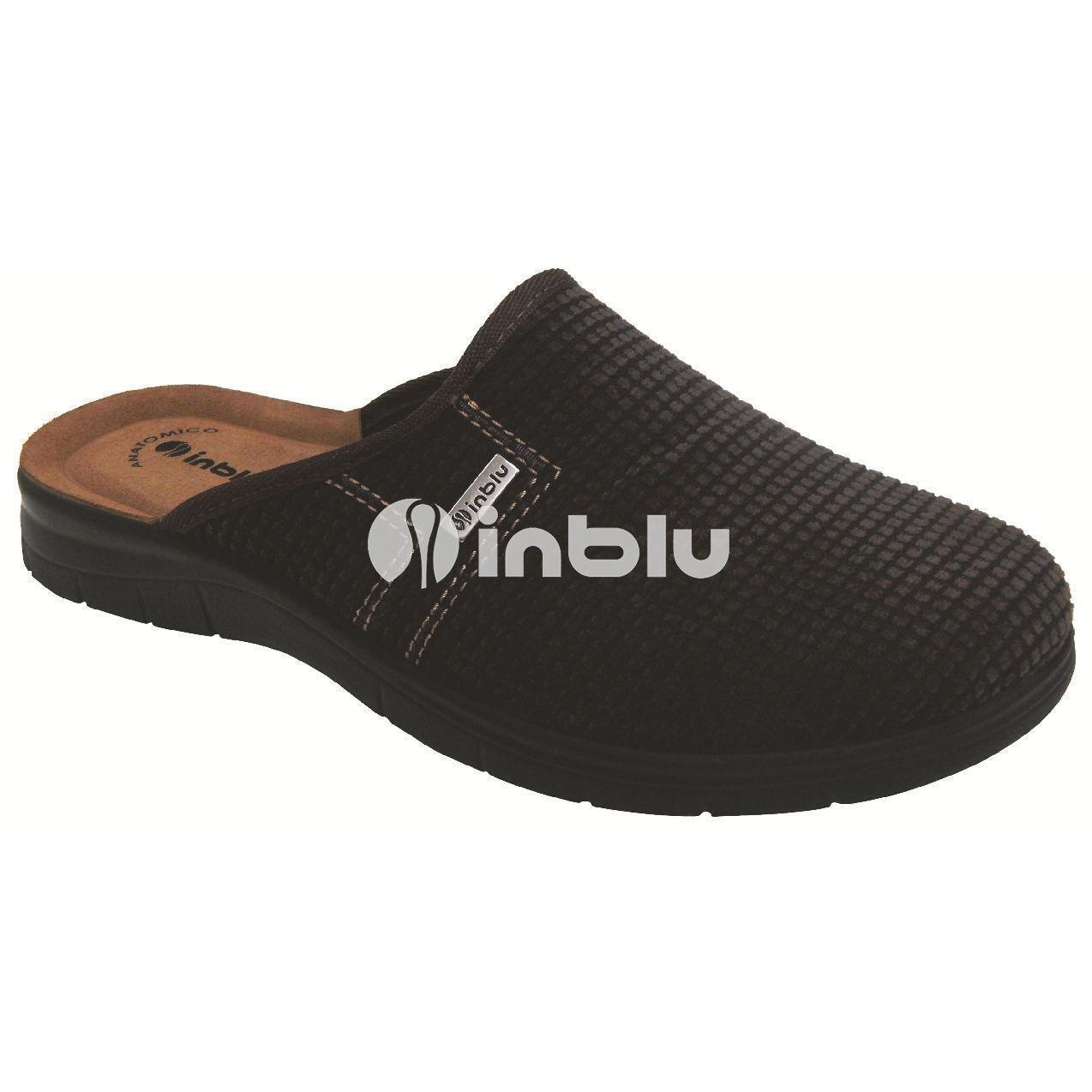 Домашние тапочки мужские Inblu BG000052 41 (26 см) темно-коричневые фото 2