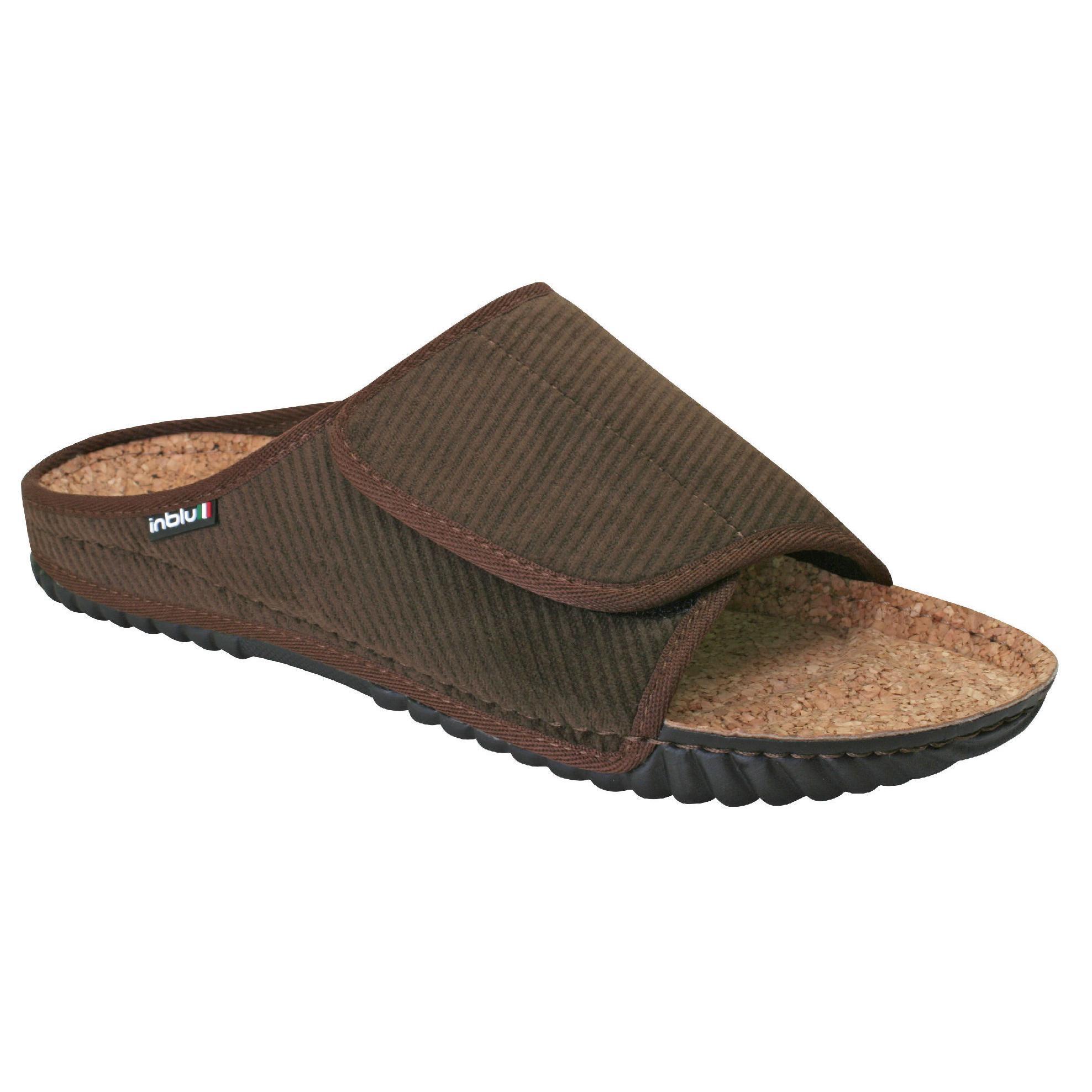 Домашние тапочки мужские Inblu FM-1V 41 (26 см) темно-коричневые фото 2