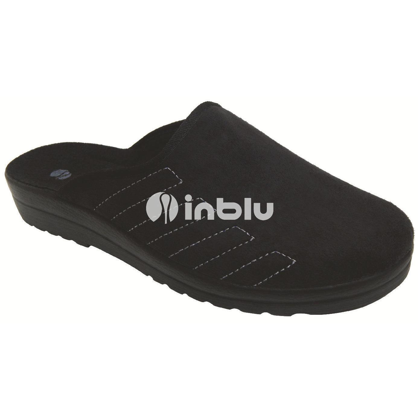 Домашние тапочки мужские Inblu MO270000 42 (27 см) черные фото 2
