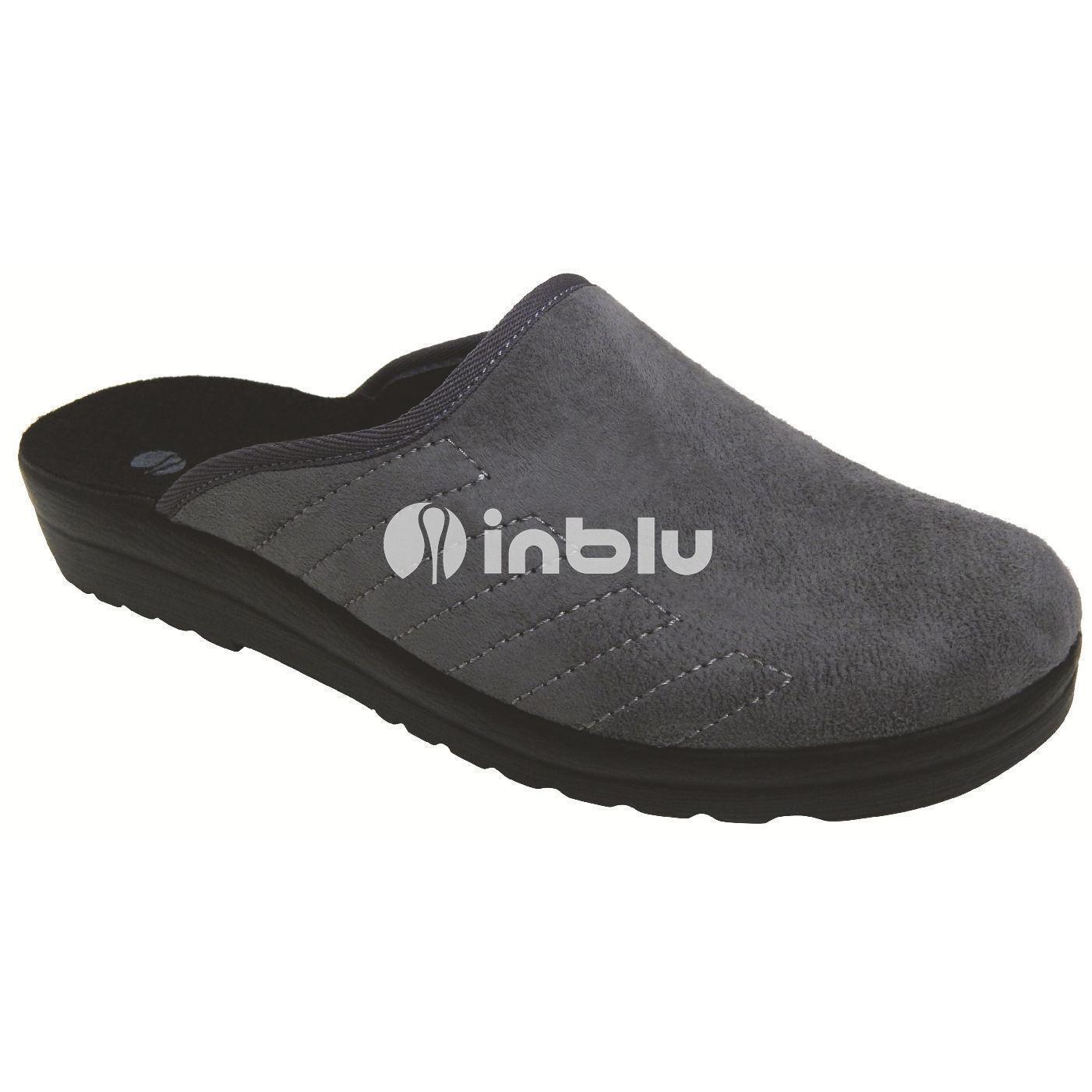 Домашние тапочки мужские Inblu MO270000 46 (29,5 см) серые фото 2