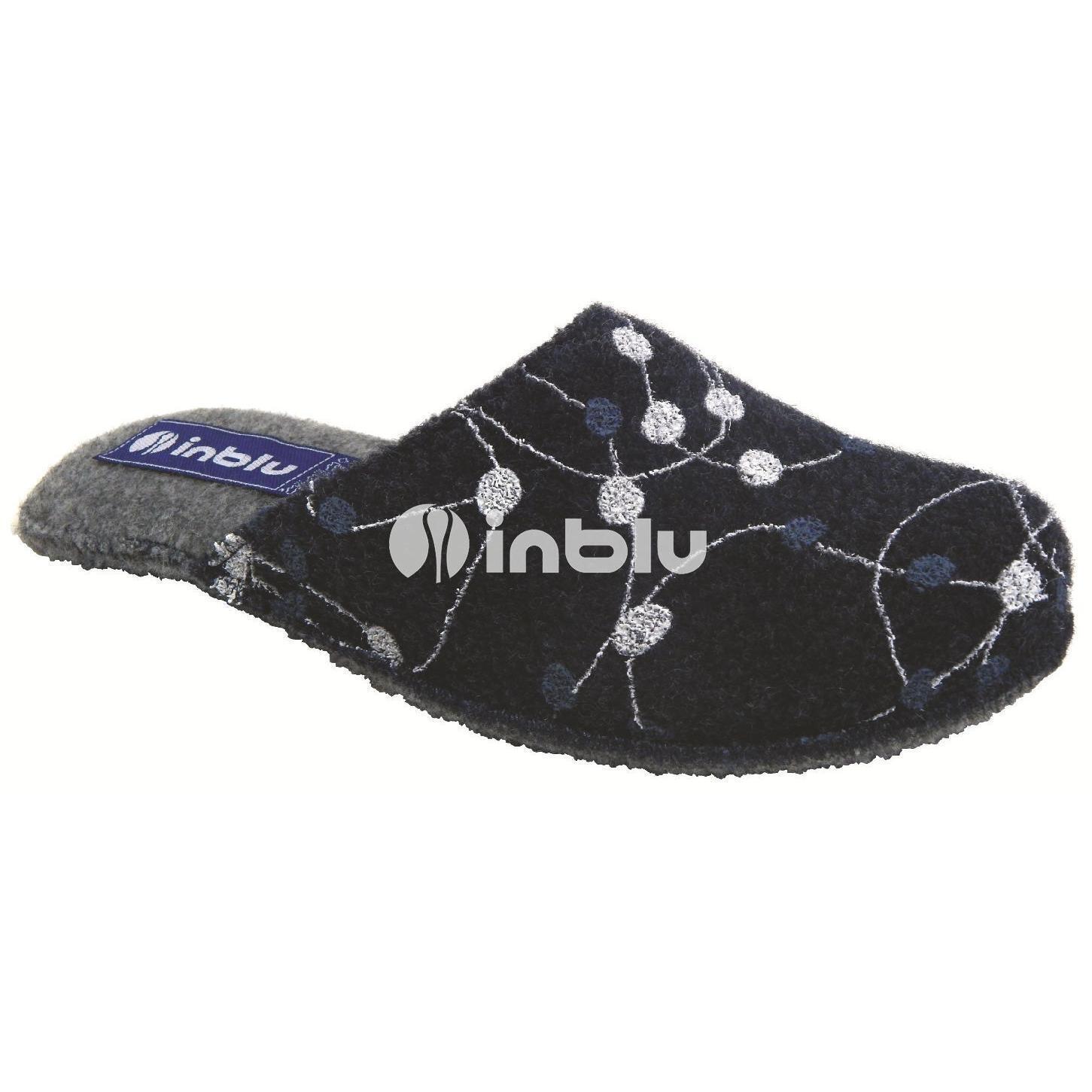 Домашние тапочки женские Inblu EF-1H 40 (26,5 см) серо-синие фото 2